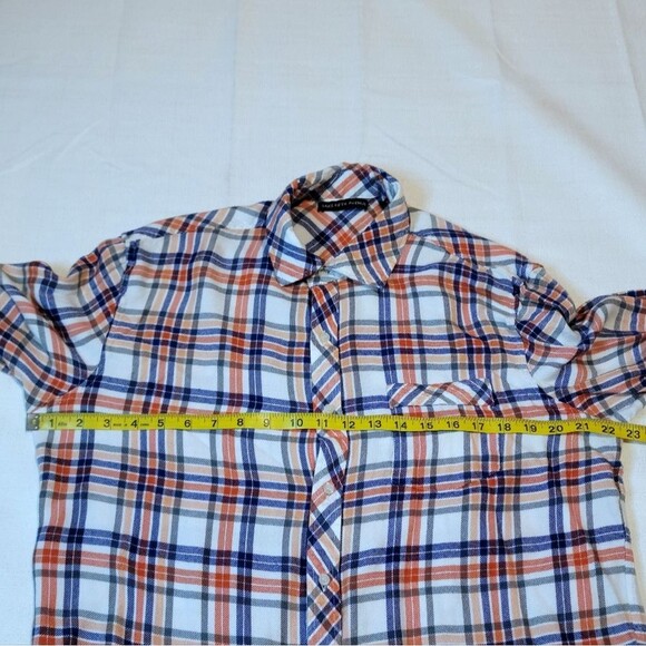 Saks Fifth Avenue Plaid Button Down Long Sleeve Size Large - Picture 7 of 13